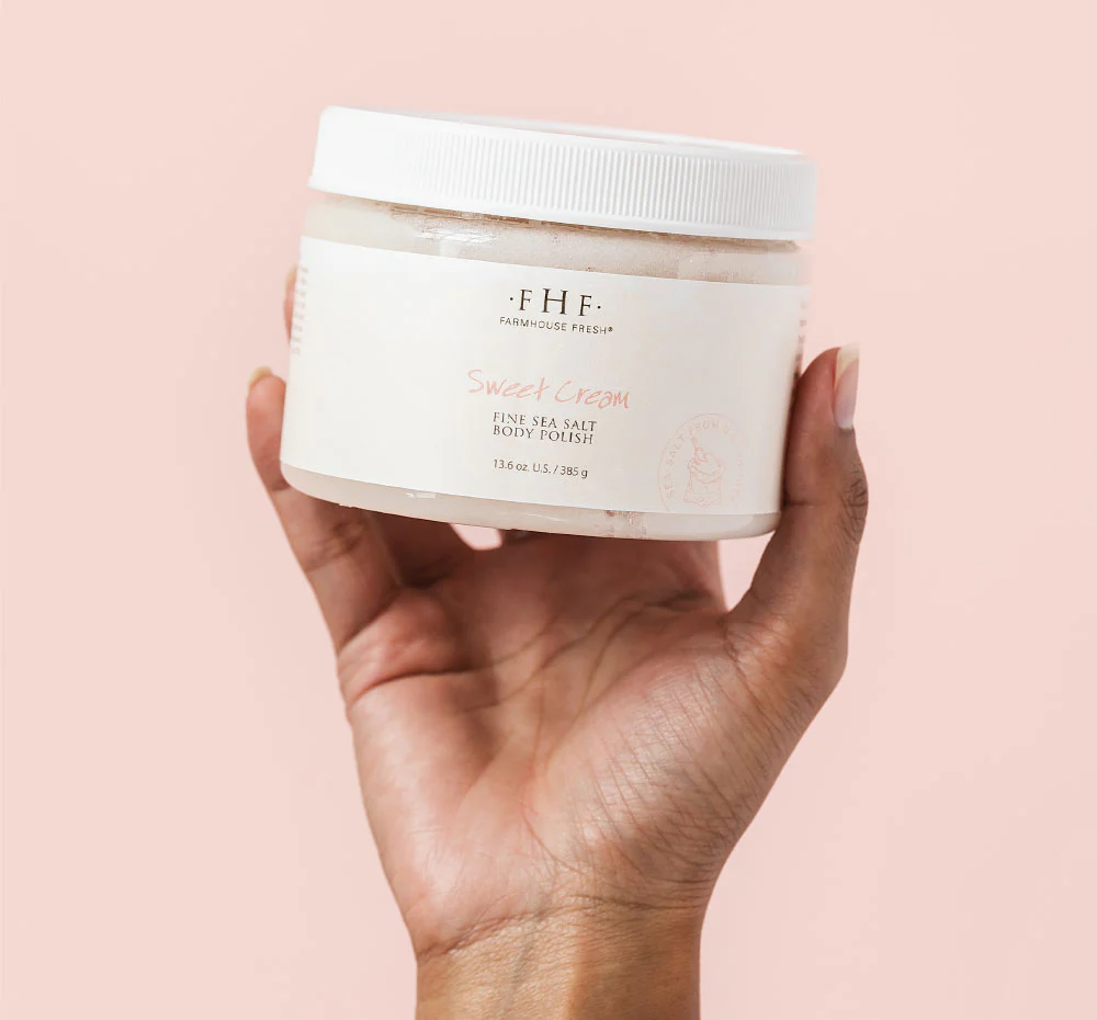 Sweet Cream Fine Sea Salt Body Polish