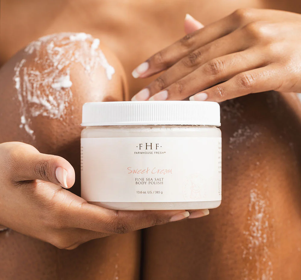 Sweet Cream Fine Sea Salt Body Polish - Image 4