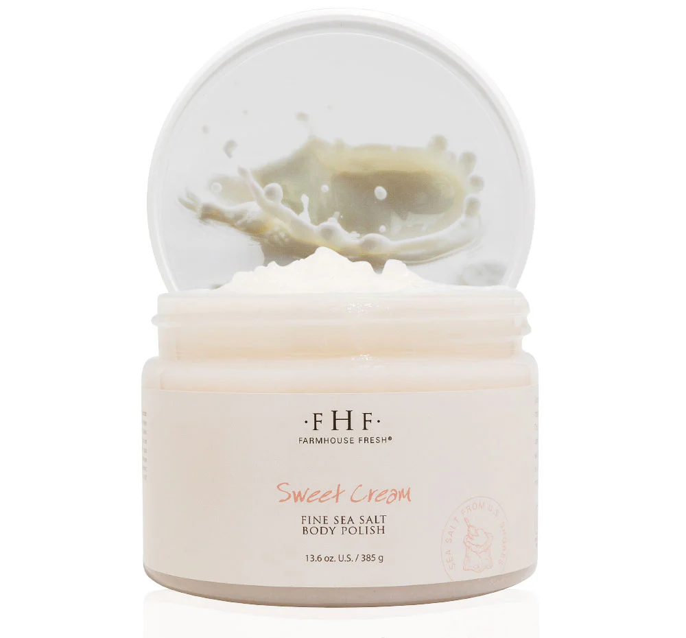 Sweet Cream Fine Sea Salt Body Polish - Image 6